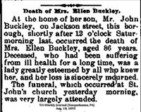 Buckley, Mrs. Ellen